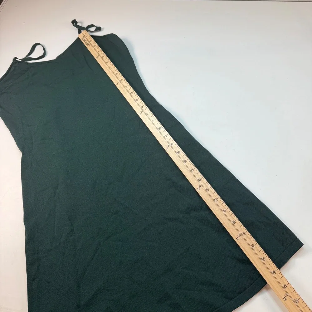 Sandro Paris Dark Green Slip‎ Dress Women's Size Small/Medium? Use Measurements - Picture 8 of 10